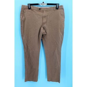 Spier & Mackay Chino Pants Men 38/33 BROWN Contemporary Cotton Regular Straight